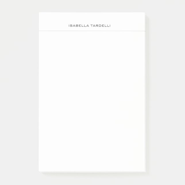 Notas Post-it® Simple profesional Minimalista moderno (Anverso)