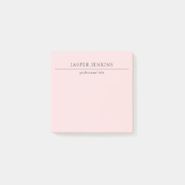 Notas Post-it® Simple Rosa Minimal Moderno