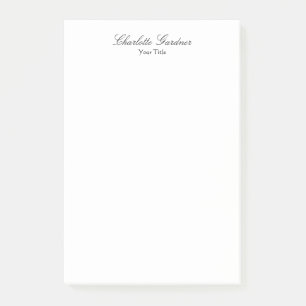 Notas Post-it® Simple, sencillo, creativo, elegante y moderno bla