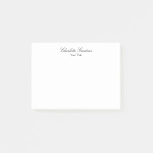 Notas Post-it® Simple, sencillo, creativo, elegante y moderno bla