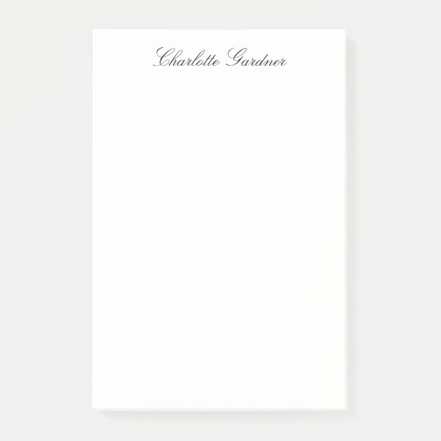Notas Post-it® Simple, sencillo, creativo, elegante y moderno bla (Anverso)