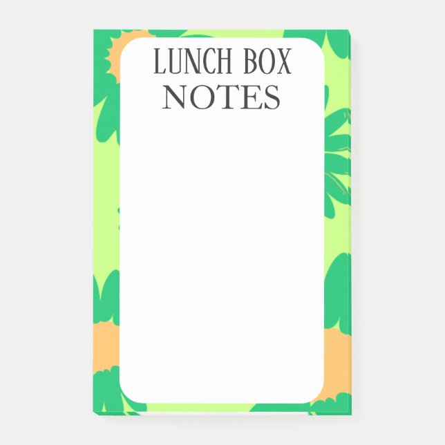 NOTAS POST-IT® SIMPLE STYLISH MODERN CUSTOMIZED LUNCH BOX  (Anverso)