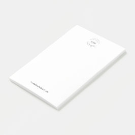 Notas Post-it® Simple Su logotipo y su sitio web Oferta comercial