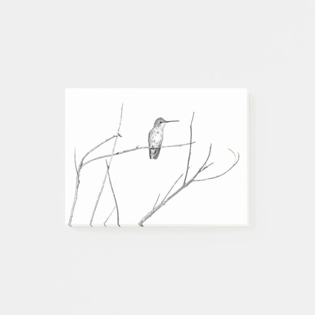 Notas Post-it® Simplemente un colibrí en un palillo (Anverso)