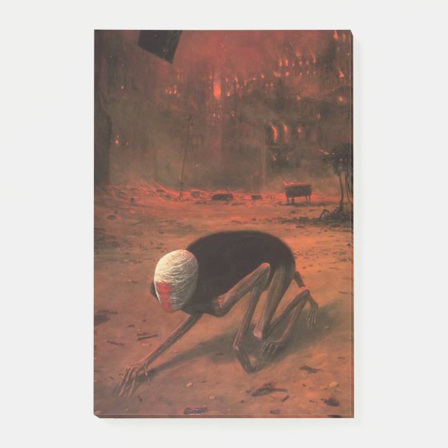 Notas Post-it® Sin título (La Criatura) de Zdzislaw Beksinski (Anverso)