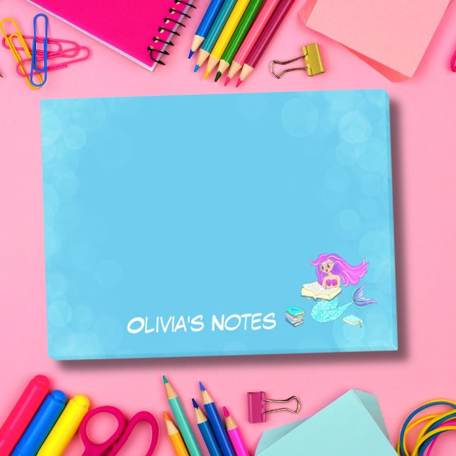 Notas Post-it® Sirena Brillante Con Gafas Nombre Leer  (Subido por el creador)