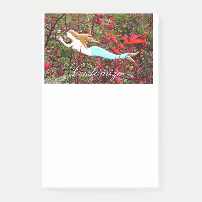 Notas Post-it® sirena de estrella dorada (Anverso)