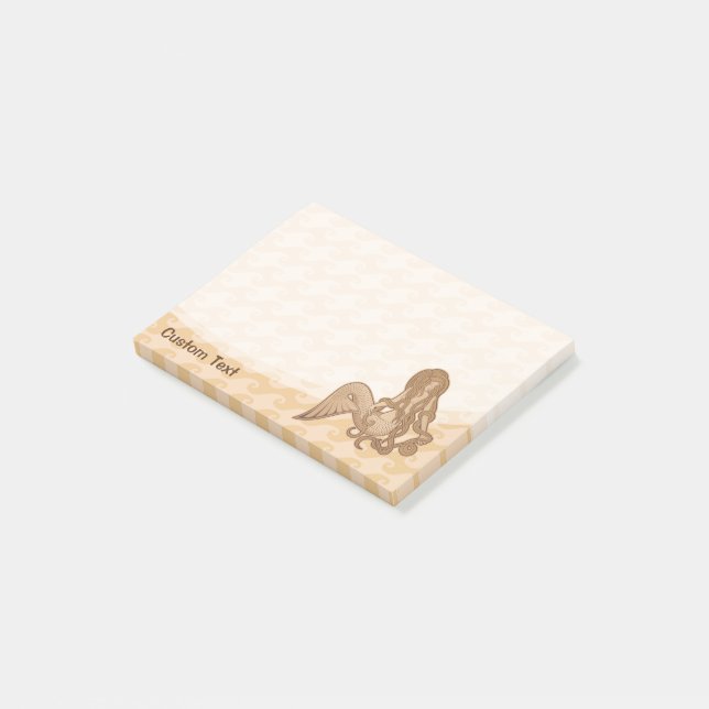 Notas Post-it® Sirena sentada (En perspectiva)