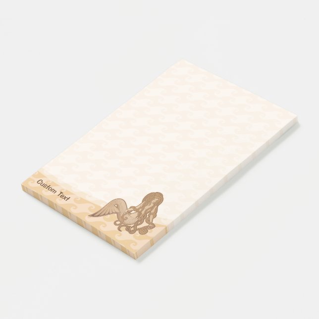 Notas Post-it® Sirena sentada (En perspectiva)