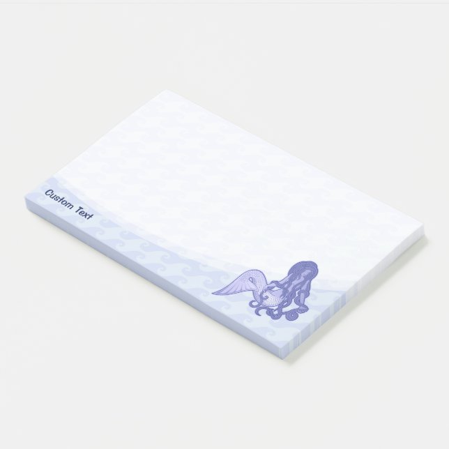 Notas Post-it® Sirena sentada (En perspectiva)