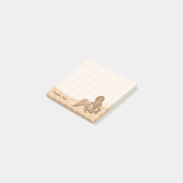Notas Post-it® Sirena sentada (En perspectiva)