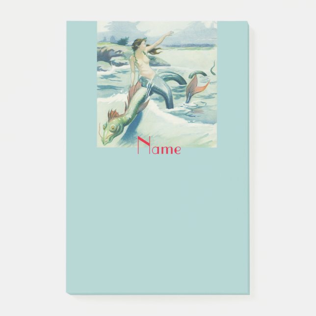 Notas Post-it® Sirviente de serpiente de sirviente de la sirena T (Anverso)