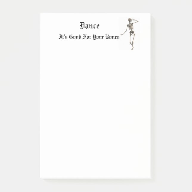 Notas Post-it® Skeleton Dance (Anverso)