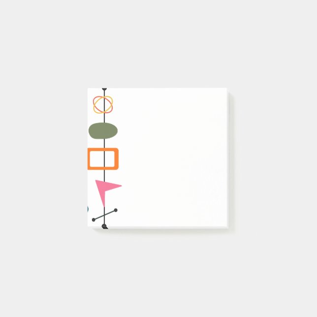 Notas Post-it® Skewers modernos de mediados del siglo (Anverso)