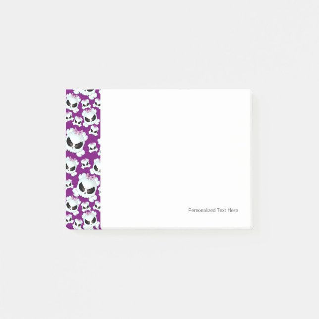 Notas Post-it® Skullz femenino (Anverso)