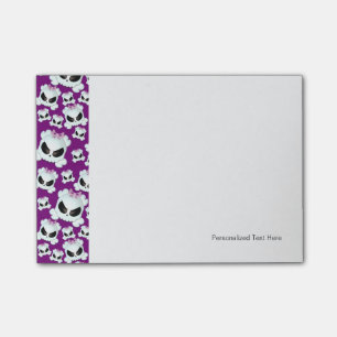 Notas Post-it® Skullz femenino