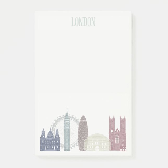 Notas Post-it® Skyline de Londres (Anverso)