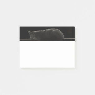 Notas Post-it® Sleeping Cat Silhouette