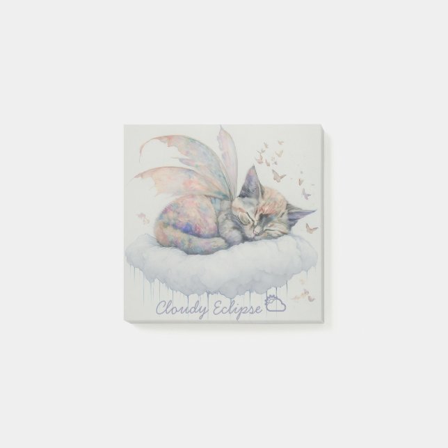 Notas Post-it® Sleepy Tortie Fairy (Anverso)