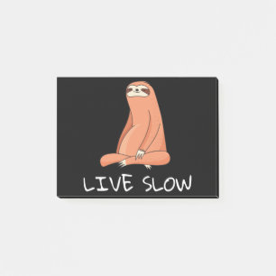 Notas Post-it® Sloth Live Slow