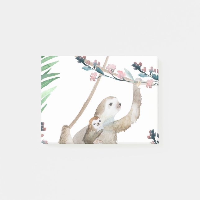 Notas Post-it® Sloth Momma (Anverso)