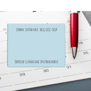 Notas Post-it® SLP (patólogo del lenguaje de voz) publica que not