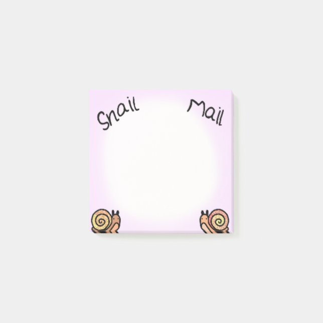 Notas Post-it® Snail mail (Anverso)