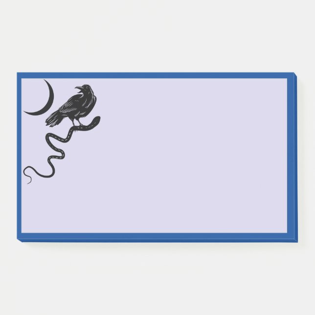 Notas Post-it® Snake and Raven Sticky Post-it Notes (Anverso)
