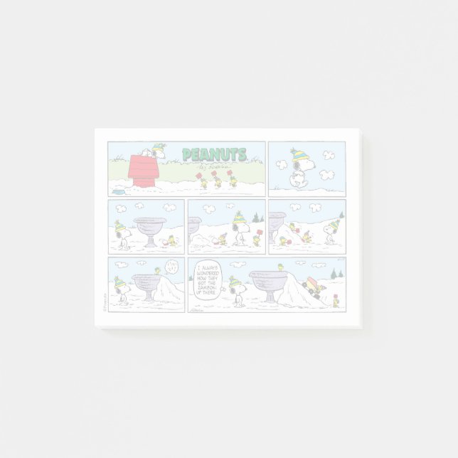 Notas Post-it® Snoopy & The Zamboni Crew (Anverso)