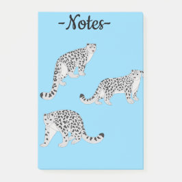 Notas Post-it® Snow Leopards