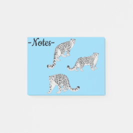 Notas Post-it® Snow Leopards