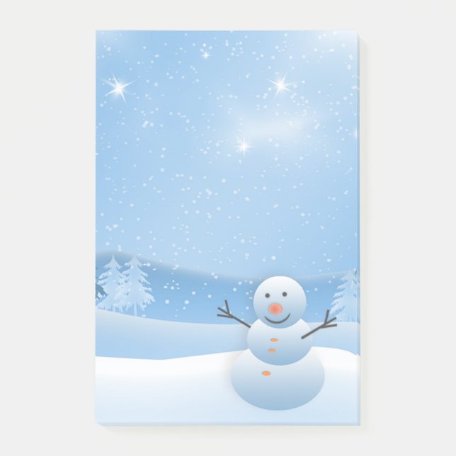 Notas Post-it® Snowman (Anverso)