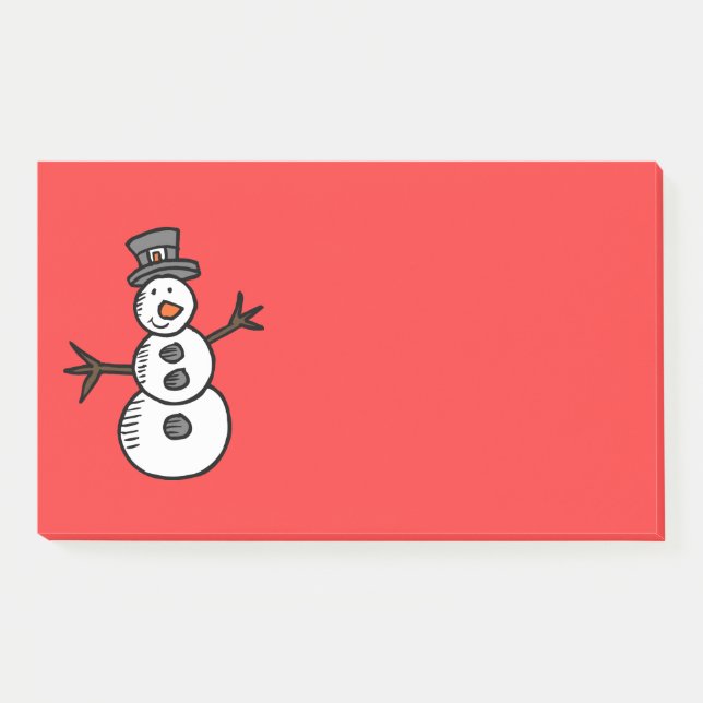 Notas Post-it® Snowman (Anverso)