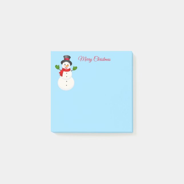 Notas Post-it® Snowman Post escribe (Anverso)