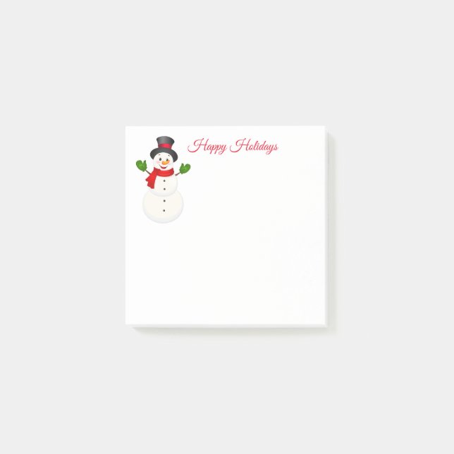 Notas Post-it® Snowman Post escribe (Anverso)
