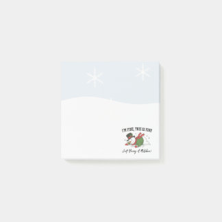 Notas Post-it® Snowman Post It Notes | I'm Fine