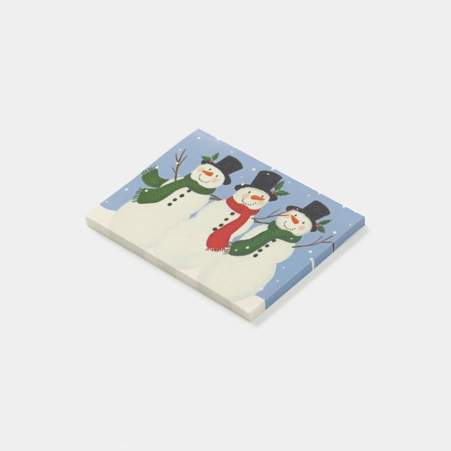 Notas Post-it® Snowmen (En perspectiva)