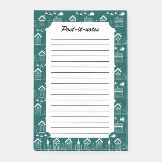 Notas Post-it® Snowy Nordic Christmas Village