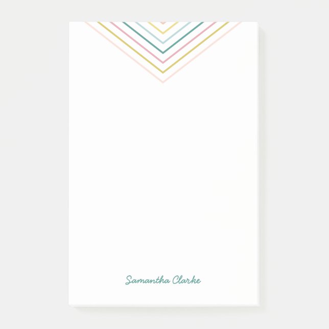 Notas Post-it® Sobre el punto (grande) - Esmeralda (Anverso)