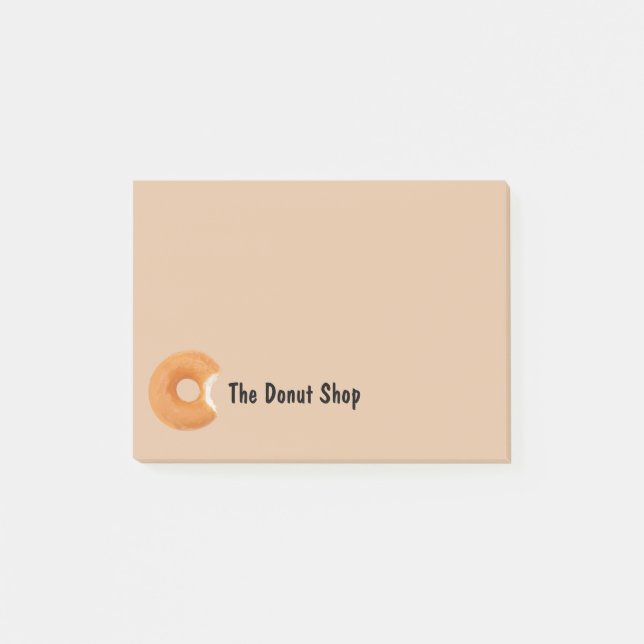 Notas post-it sobre el tema de Donut Food (Anverso)