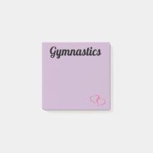 Notas Post-it sobre la Gimnasia Púrpura
