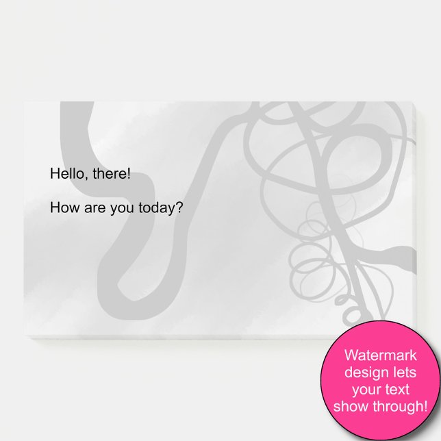 Notas Post-it® Sobre la rejilla: Resumen gris, negro y blanco (Subido por el creador)