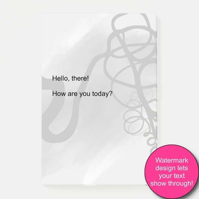 Notas Post-it® Sobre la rejilla: Resumen gris, negro y blanco (Subido por el creador)