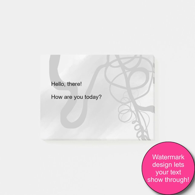 Notas Post-it® Sobre la rejilla: Resumen gris, negro y blanco (Subido por el creador)