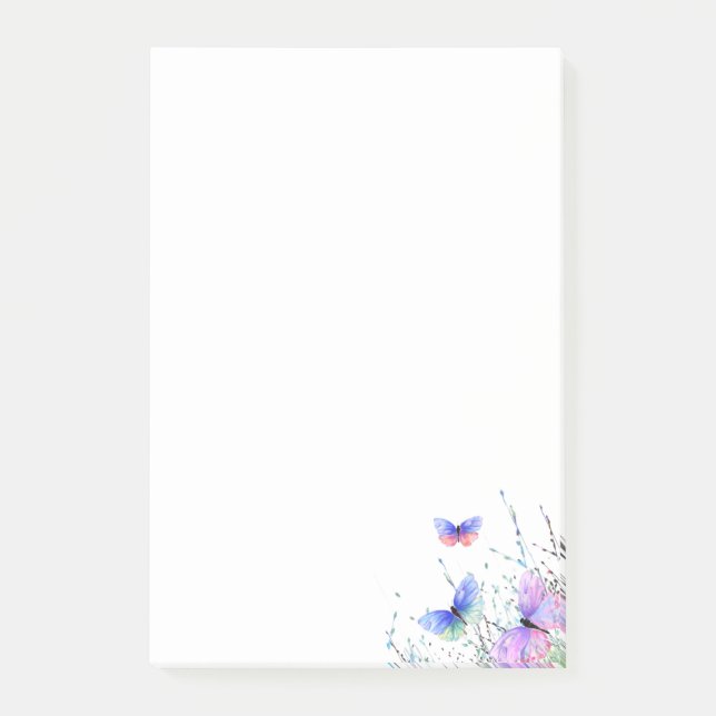 Notas Post-it® sobre las mariposas voladoras (Anverso)