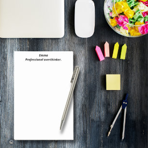 Notas Post-it® Sobrepensador profesional, Funny, Witty, Personali