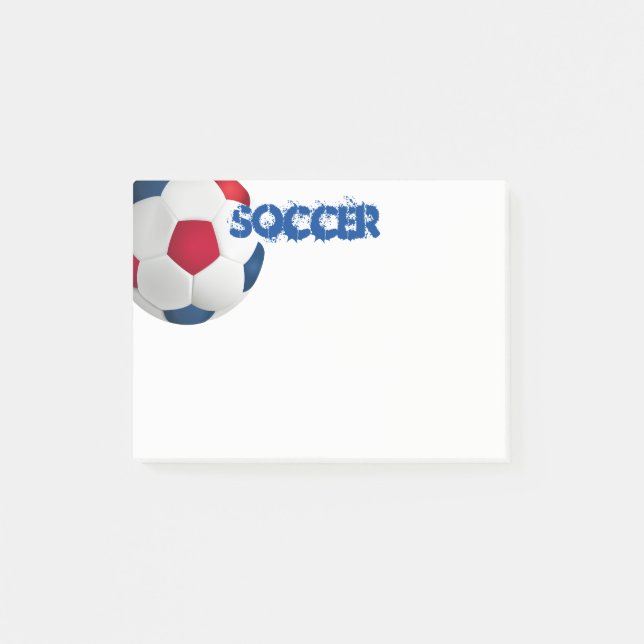 Notas Post-it® Soccer Ball Post-it-Notes (Anverso)