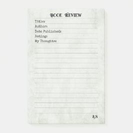 Notas Post-it® Soft Neutral Yellow Simple Monogram Book Review