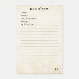 Notas Post-it® Soft Neutral Yellow Simple Monogram Book Review