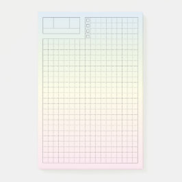 Notas Post-it® Soft Pastel Fauxbonichi Daily Planner GRID